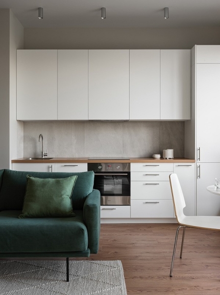 Из двушки сделали трешку и оформили стильный интерьер с мебелью из масс-маркета: квартира 53 кв. м