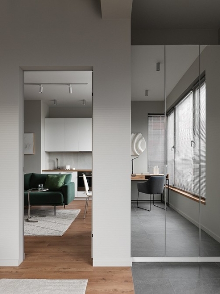 Из двушки сделали трешку и оформили стильный интерьер с мебелью из масс-маркета: квартира 53 кв. м