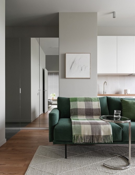 Из двушки сделали трешку и оформили стильный интерьер с мебелью из масс-маркета: квартира 53 кв. м