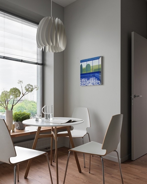 Из двушки сделали трешку и оформили стильный интерьер с мебелью из масс-маркета: квартира 53 кв. м