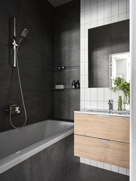 Из двушки сделали трешку и оформили стильный интерьер с мебелью из масс-маркета: квартира 53 кв. м