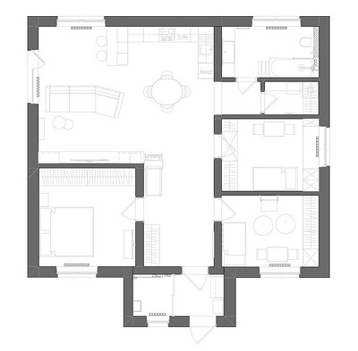 
                                Из голых стен — в яркий и уютный дом 100 кв. м с потрясающим участком (фото до и после)                            