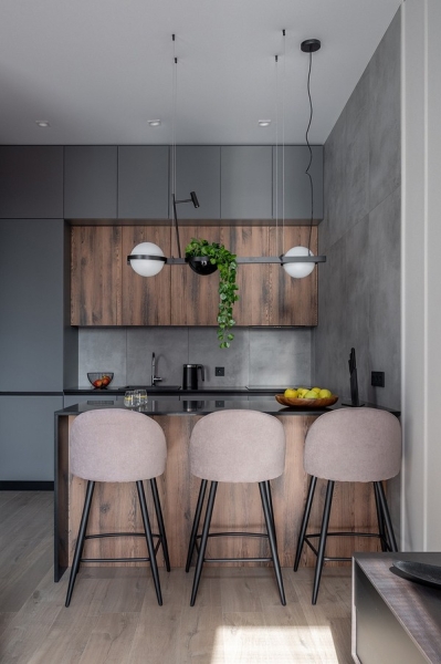 Из однушки в студию: квартира 38 кв. м с практичным и стильным интерьером