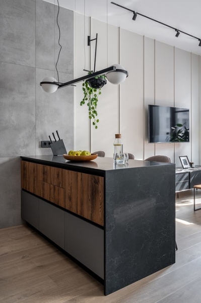 Из однушки в студию: квартира 38 кв. м с практичным и стильным интерьером