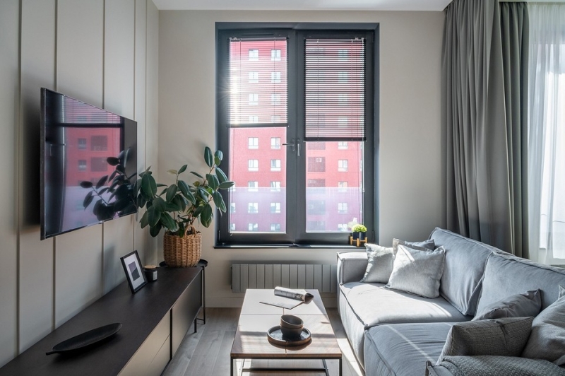 Из однушки в студию: квартира 38 кв. м с практичным и стильным интерьером