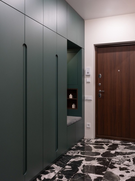 Яркие цвета и классная перепланировка: квартира 76 кв. м для семьи