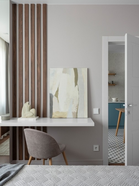 Яркие цвета и классная перепланировка: квартира 76 кв. м для семьи