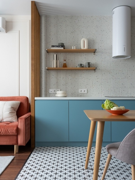 Яркие цвета и классная перепланировка: квартира 76 кв. м для семьи