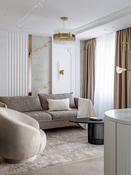 Как в дорогом отеле: квартира 50 кв. м, где роскошно все