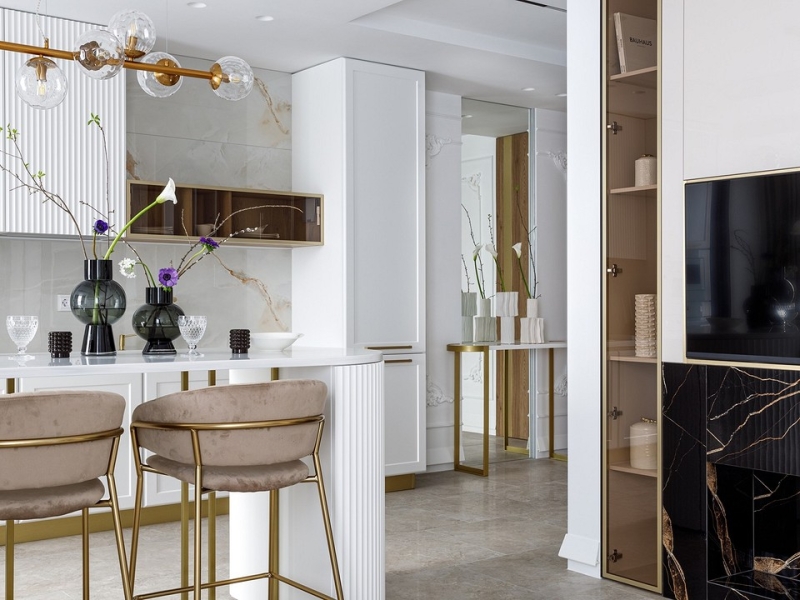 Как в дорогом отеле: квартира 50 кв. м, где роскошно все