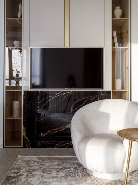 Как в дорогом отеле: квартира 50 кв. м, где роскошно все