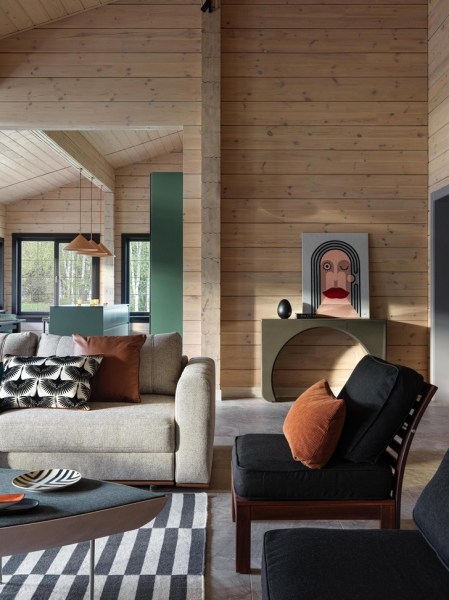 Красочный дом 200 м² под Воронежем