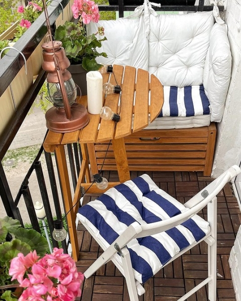 Маленький балкон: идеи оформления и самые красивые примеры (97 фото)