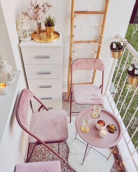 Маленький балкон: идеи оформления и самые красивые примеры (97 фото)