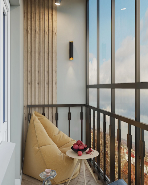 Маленький балкон: идеи оформления и самые красивые примеры (97 фото)