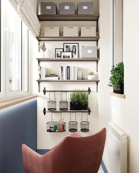 Маленький балкон: идеи оформления и самые красивые примеры (97 фото)