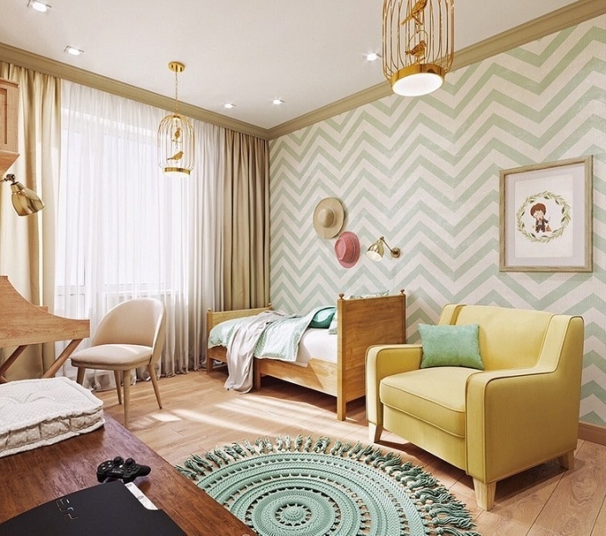 Мятный цвет в интерьере: как применять и с чем можно сочетать (118 фото)