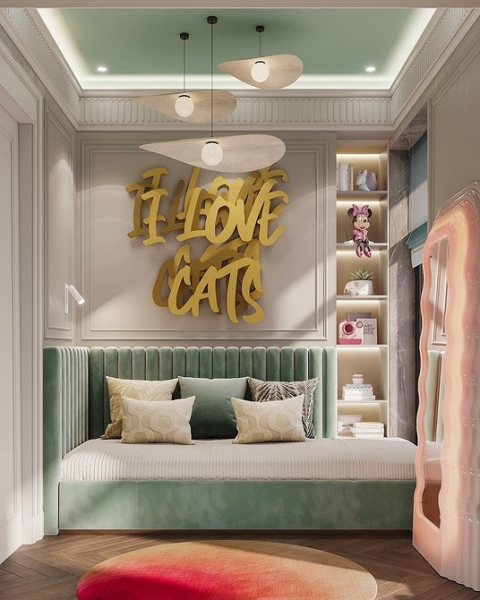 Мятный цвет в интерьере: как применять и с чем можно сочетать (118 фото)