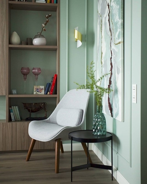 Мятный цвет в интерьере: как применять и с чем можно сочетать (118 фото)