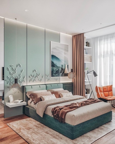 Мятный цвет в интерьере: как применять и с чем можно сочетать (118 фото)