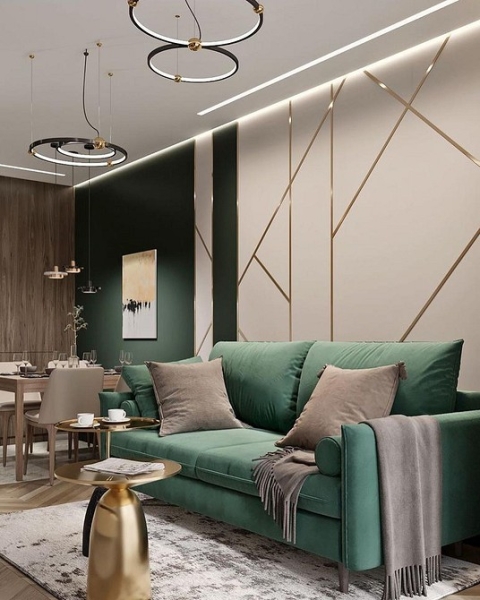 Мятный цвет в интерьере: как применять и с чем можно сочетать (118 фото)