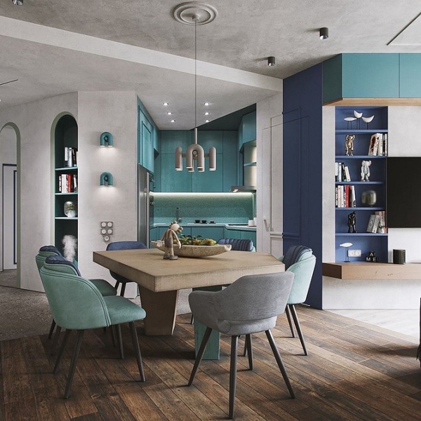 Мятный цвет в интерьере: как применять и с чем можно сочетать (118 фото)