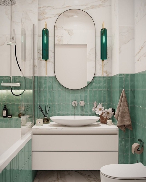 Мятный цвет в интерьере: как применять и с чем можно сочетать (118 фото)