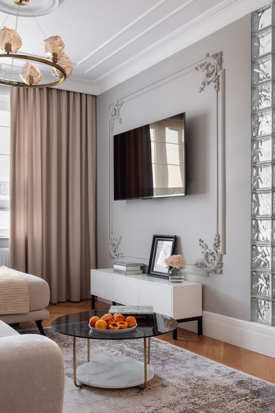 Париж по-русски: квартира 60 кв. м с потрясающим интерьером и комфортной планировкой