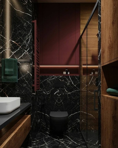 Плитка в маленькую ванную: советы по выбору, варианты дизайна и 107 фото