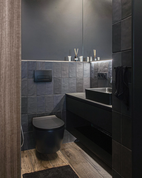 Плитка в маленькую ванную: советы по выбору, варианты дизайна и 107 фото