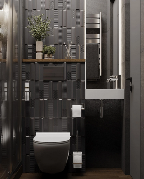 Плитка в маленькую ванную: советы по выбору, варианты дизайна и 107 фото