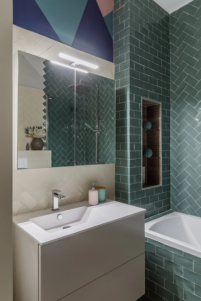 Плитка в маленькую ванную: советы по выбору, варианты дизайна и 107 фото