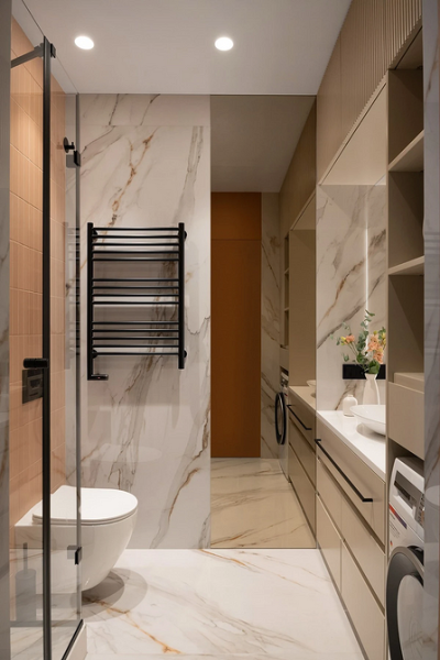 Плитка в маленькую ванную: советы по выбору, варианты дизайна и 107 фото