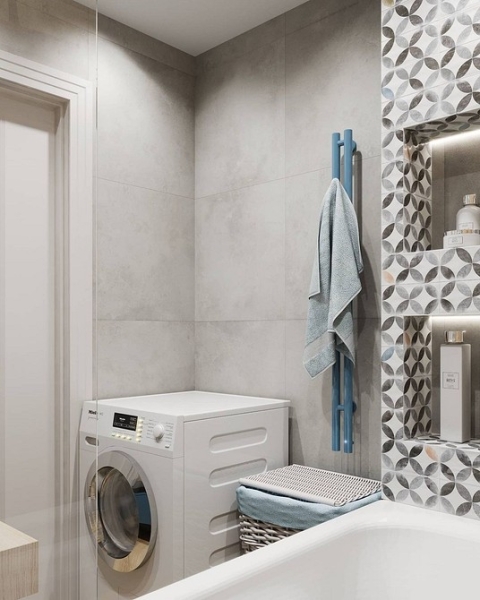 Плитка в маленькую ванную: советы по выбору, варианты дизайна и 107 фото