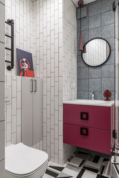 Плитка в маленькую ванную: советы по выбору, варианты дизайна и 107 фото