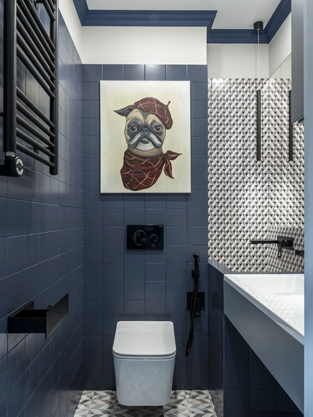 Плитка в маленькую ванную: советы по выбору, варианты дизайна и 107 фото