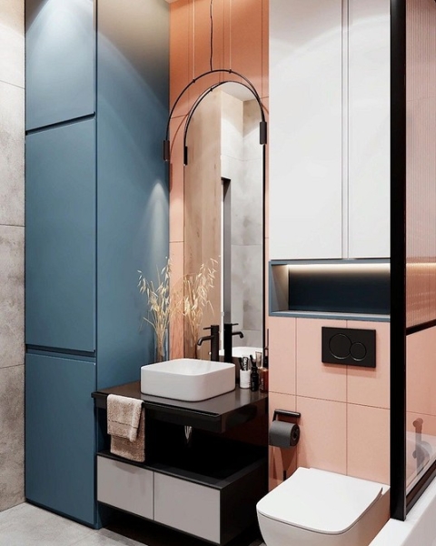 Плитка в маленькую ванную: советы по выбору, варианты дизайна и 107 фото