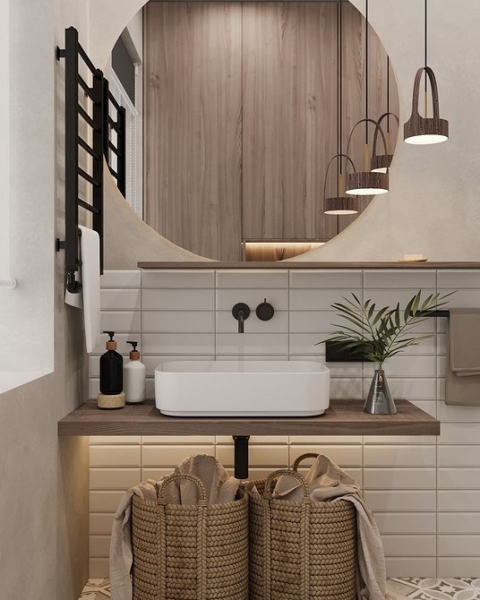 Плитка в маленькую ванную: советы по выбору, варианты дизайна и 107 фото