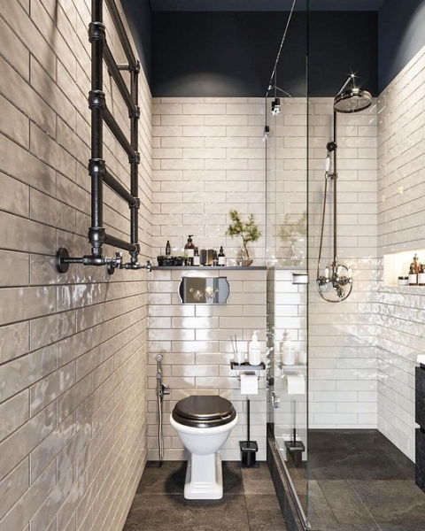 Плитка в маленькую ванную: советы по выбору, варианты дизайна и 107 фото