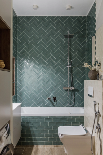 Плитка в маленькую ванную: советы по выбору, варианты дизайна и 107 фото