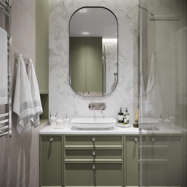 Плитка в маленькую ванную: советы по выбору, варианты дизайна и 107 фото