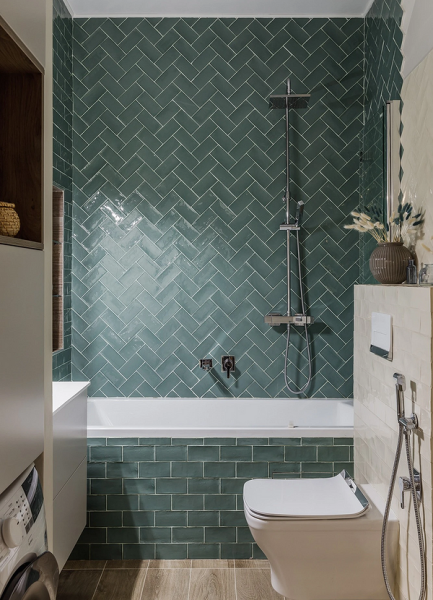 Плитка в маленькую ванную: советы по выбору, варианты дизайна и 107 фото