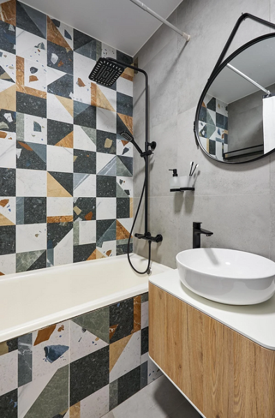 Плитка в маленькую ванную: советы по выбору, варианты дизайна и 107 фото