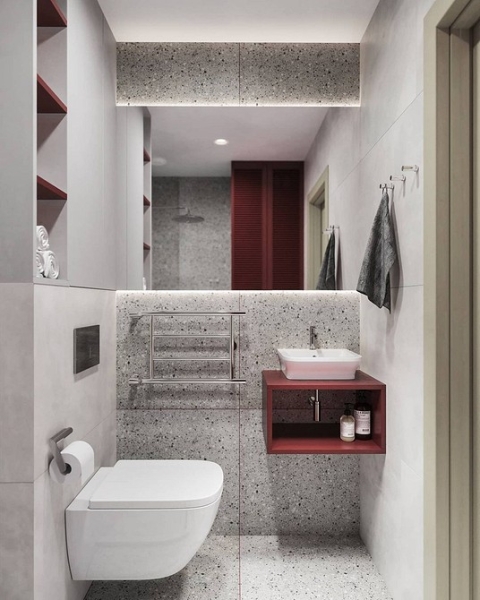 Плитка в маленькую ванную: советы по выбору, варианты дизайна и 107 фото