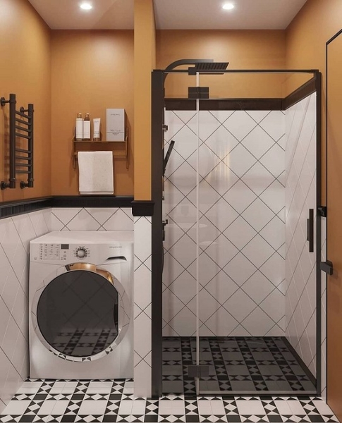 Плитка в маленькую ванную: советы по выбору, варианты дизайна и 107 фото