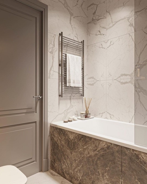 Плитка в маленькую ванную: советы по выбору, варианты дизайна и 107 фото