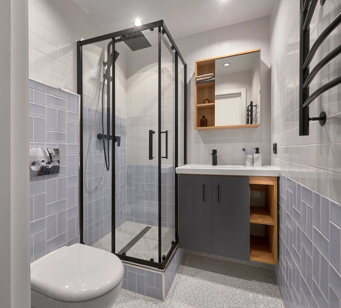 Плитка в маленькую ванную: советы по выбору, варианты дизайна и 107 фото