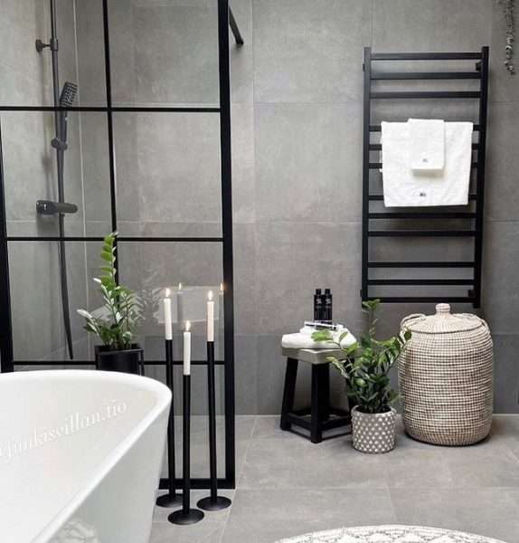 
                                Серая ванная: советы по обустройству, цветовые схемы и 97 стильных фото                            