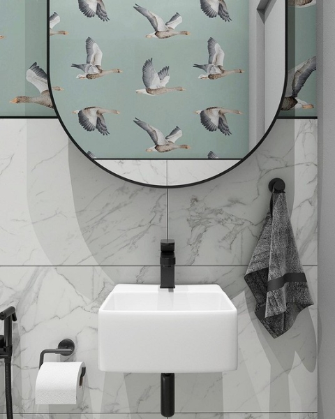 
                                Серая ванная: советы по обустройству, цветовые схемы и 97 стильных фото                            