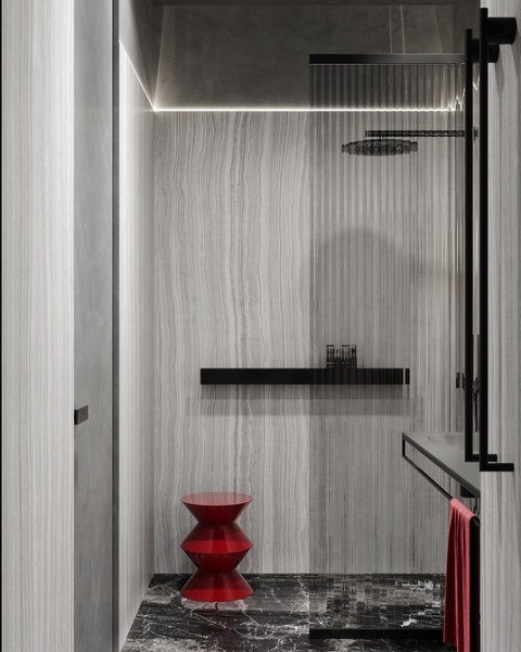 
                                Серая ванная: советы по обустройству, цветовые схемы и 97 стильных фото                            